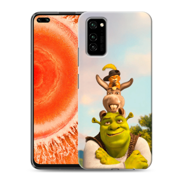 Силиконовый чехол на Huawei Honor View 30 Pro с принтом Шрек Shrek Силиконовый чехол на Huawei Honor View 30 Pro с принтом Шрек Shrek