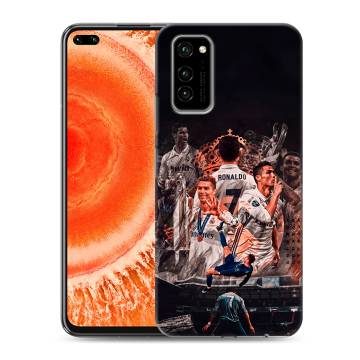 Силиконовый чехол на Huawei Honor View 30 Pro с принтом Реал Роналдо Real Ronaldo