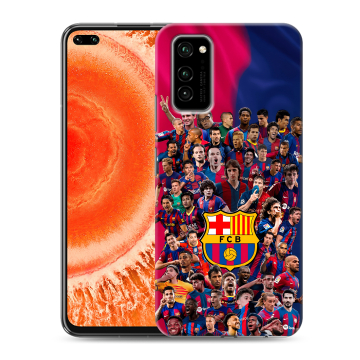 Силиконовый чехол на Huawei Honor View 30 Pro с принтом Барселона Barcelona