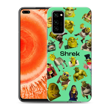 Силиконовый чехол на Huawei Honor View 30 Pro с принтом Шрек Shrek Силиконовый чехол на Huawei Honor View 30 Pro с принтом Шрек Shrek