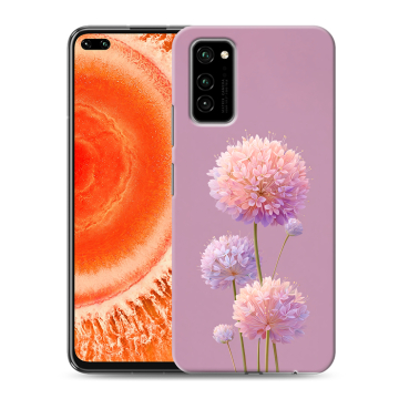 Силиконовый чехол на Huawei Honor View 30 Pro с принтом Цветы