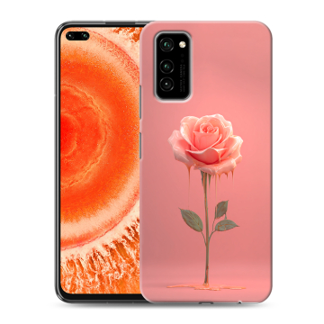 Силиконовый чехол на Huawei Honor View 30 Pro с принтом Розовая роза Силиконовый чехол на Huawei Honor View 30 Pro с принтом Розовая роза