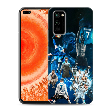 Силиконовый чехол на Huawei Honor View 30 Pro с принтом Реал Роналдо Силиконовый чехол на Huawei Honor View 30 Pro с принтом Реал Роналдо