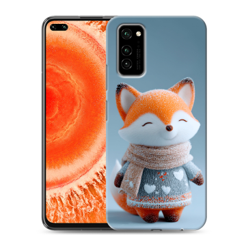 Силиконовый чехол на Huawei Honor View 30 Pro с принтом Лиса Силиконовый чехол на Huawei Honor View 30 Pro с принтом Лиса