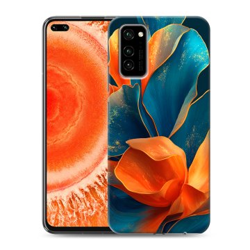 Силиконовый чехол на Huawei Honor View 30 Pro с принтом Цветы Силиконовый чехол на Huawei Honor View 30 Pro с принтом Цветы