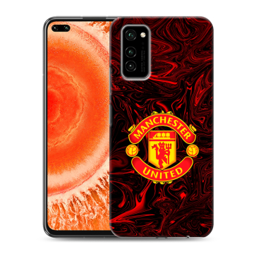 Силиконовый чехол на Huawei Honor View 30 Pro с принтом Manchester United Силиконовый чехол на Huawei Honor View 30 Pro с принтом Manchester United