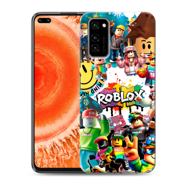 Силиконовый чехол на Huawei Honor View 30 Pro с принтом Roblox Роблокс Силиконовый чехол на Huawei Honor View 30 Pro с принтом Roblox Роблокс