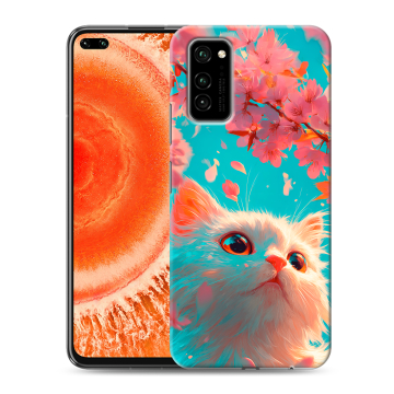 Силиконовый чехол на Huawei Honor View 30 Pro с принтом Красивый кот Силиконовый чехол на Huawei Honor View 30 Pro с принтом Красивый кот