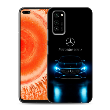 Силиконовый чехол на Huawei Honor View 30 Pro с принтом Mercedes Мерседес