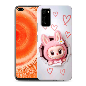 Силиконовый чехол на Huawei Honor View 30 Pro с принтом Labubu Лабубу