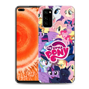 Силиконовый чехол на Huawei Honor View 30 Pro с принтом My little pony Дружба чудо Силиконовый чехол на Huawei Honor View 30 Pro с принтом My little pony Дружба чудо