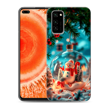 Силиконовый чехол на Huawei Honor View 30 Pro с принтом Новый год