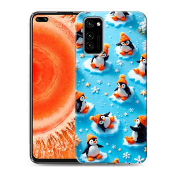Силиконовый чехол на Huawei Honor View 30 Pro с принтом Новый год