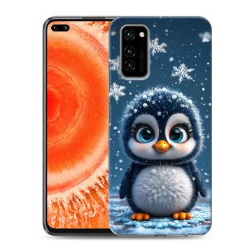 Силиконовый чехол на Huawei Honor View 30 Pro с принтом Новый год