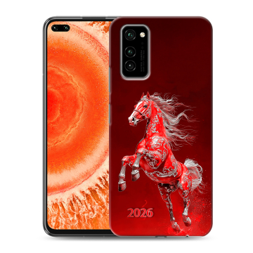 Силиконовый чехол на Huawei Honor View 30 Pro с принтом Новый год