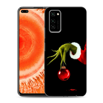 Силиконовый чехол на Huawei Honor View 30 Pro с принтом Новый год Гринч