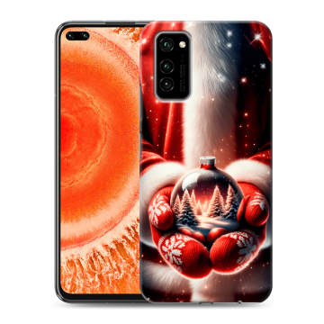Силиконовый чехол на Huawei Honor View 30 Pro с принтом Новый год