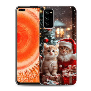 Силиконовый чехол на Huawei Honor View 30 Pro с принтом Новый год