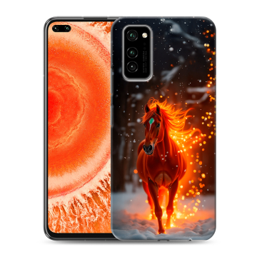 Силиконовый чехол на Huawei Honor View 30 Pro с принтом Новый год