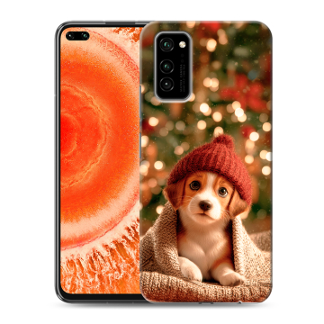 Силиконовый чехол на Huawei Honor View 30 Pro с принтом Новый год