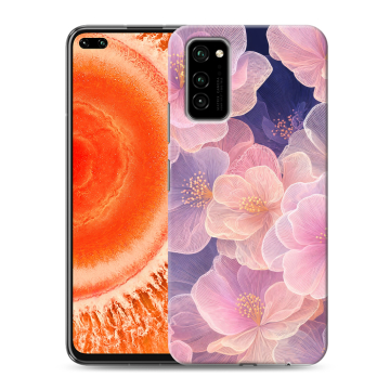 Силиконовый чехол на Huawei Honor View 30 Pro с принтом женский
