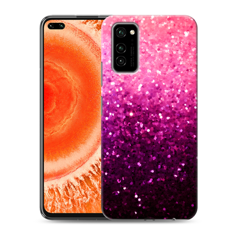 Силиконовый чехол на Huawei Honor View 30 Pro с принтом Блестки Силиконовый чехол на Huawei Honor View 30 Pro с принтом Блестки