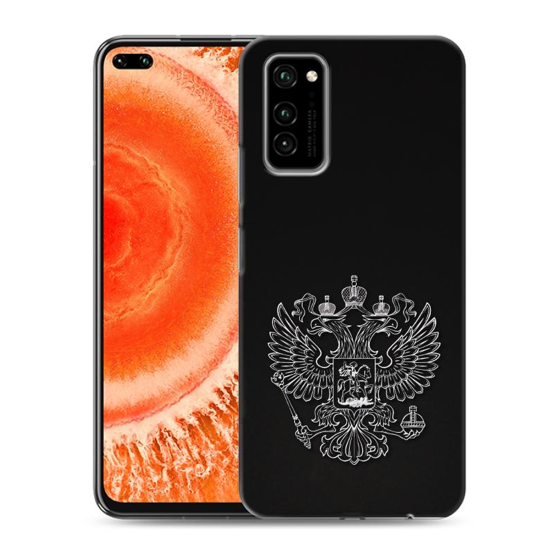 Пластиковый чехол на Huawei Honor View 30 Pro с принтом Герб России Пластиковый чехол на Huawei Honor View 30 Pro с принтом Герб России