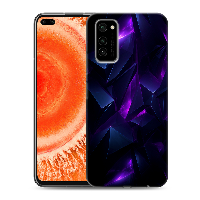 Силиконовый противоударный чехол на Huawei Honor View 30 Pro с принтом Абстракиция Силиконовый противоударный чехол на Huawei Honor View 30 Pro с принтом Абстракиция