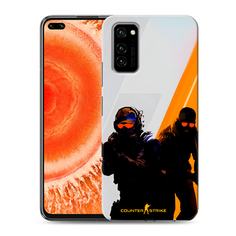Пластиковый чехол на Huawei Honor View 30 Pro с принтом Контер страйк Counter strike Пластиковый чехол на Huawei Honor View 30 Pro с принтом Контер страйк Counter strike