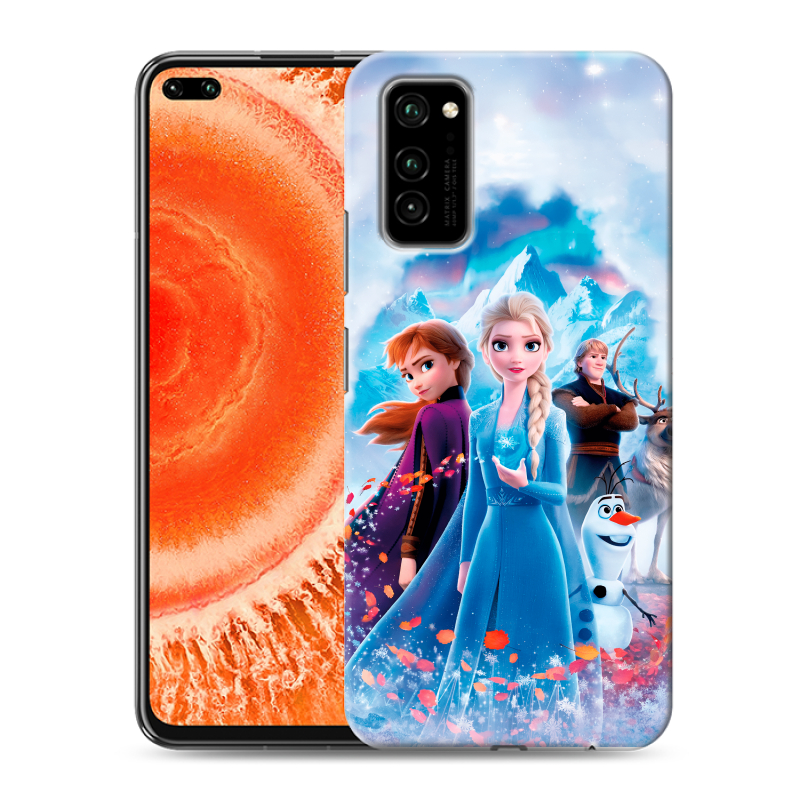 Пластиковый чехол на Huawei Honor View 30 Pro с принтом Холодное сердце Frozen Пластиковый чехол на Huawei Honor View 30 Pro с принтом Холодное сердце Frozen