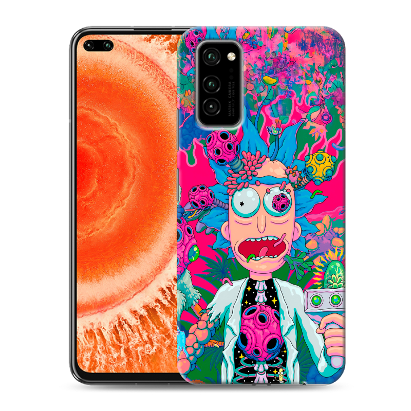 Силиконовый чехол на Huawei Honor View 30 Pro с принтом Рик и Морти Rick Morty Силиконовый чехол на Huawei Honor View 30 Pro с принтом Рик и Морти Rick Morty