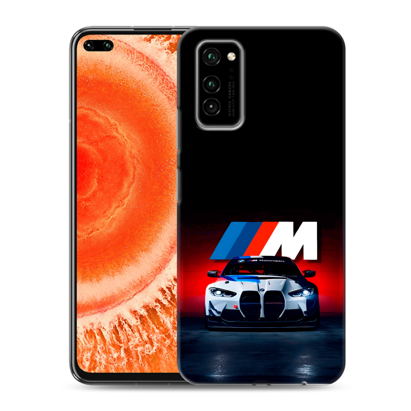 Силиконовый чехол на Huawei Honor View 30 Pro с принтом БМВ BMW Силиконовый чехол на Huawei Honor View 30 Pro с принтом БМВ BMW