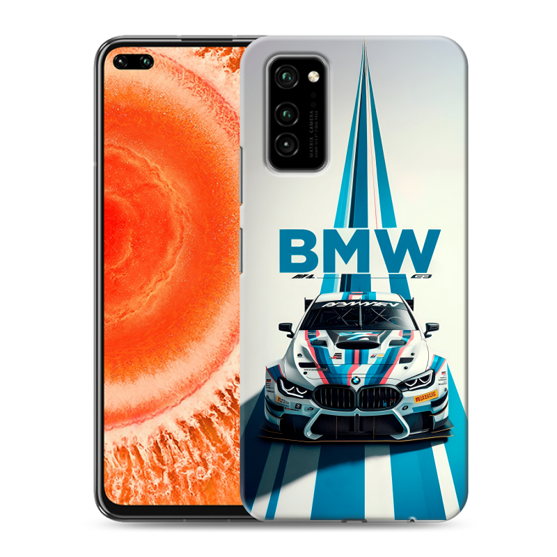 Пластиковый чехол на Huawei Honor View 30 Pro с принтом БМВ BMW Пластиковый чехол на Huawei Honor View 30 Pro с принтом БМВ BMW