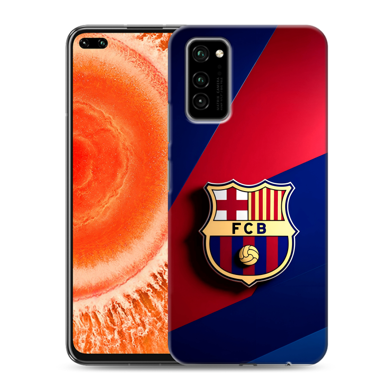 Силиконовый противоударный чехол на Huawei Honor View 30 Pro с принтом Барселона Barcelona Силиконовый противоударный чехол на Huawei Honor View 30 Pro с принтом Барселона Barcelona