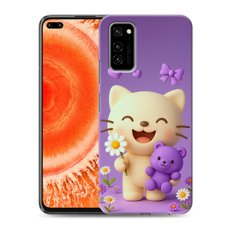 Пластиковый чехол на Huawei Honor View 30 Pro с принтом для девочек Пластиковый чехол на Huawei Honor View 30 Pro с принтом для девочек
