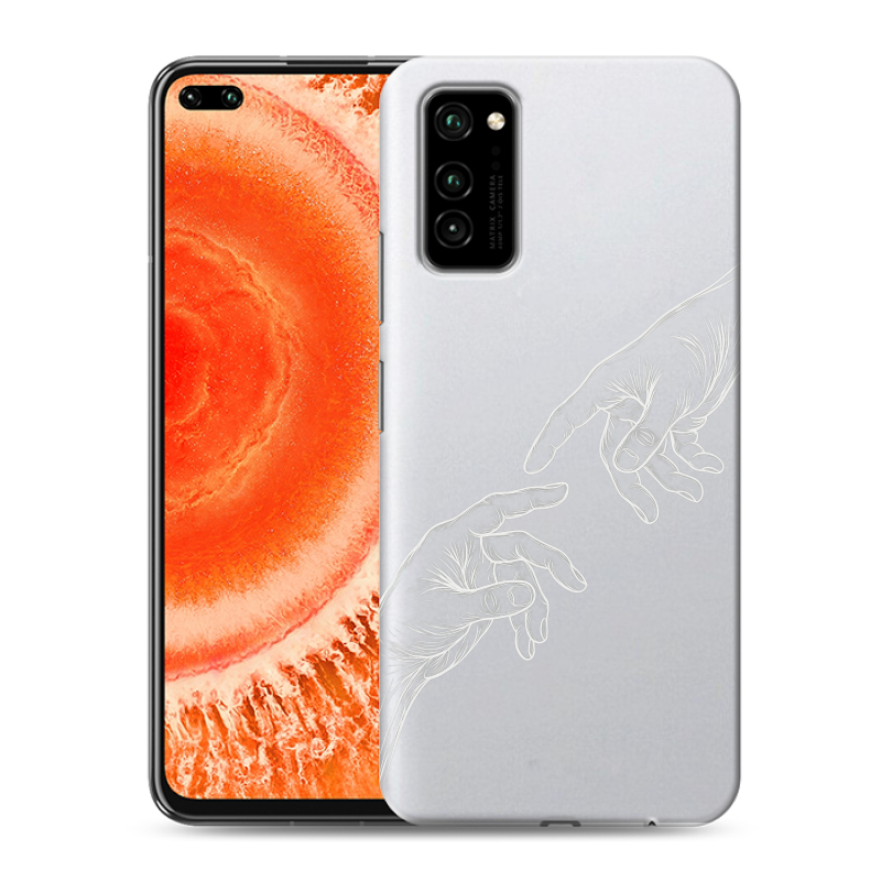 Силиконовый чехол на Huawei Honor View 30 Pro с принтом Сотворение мира Силиконовый чехол на Huawei Honor View 30 Pro с принтом Сотворение мира