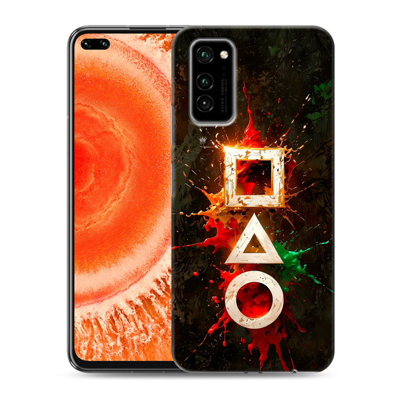 Силиконовый чехол на Huawei Honor View 30 Pro с принтом Squid Game Игра кальмара Силиконовый чехол на Huawei Honor View 30 Pro с принтом Squid Game Игра кальмара