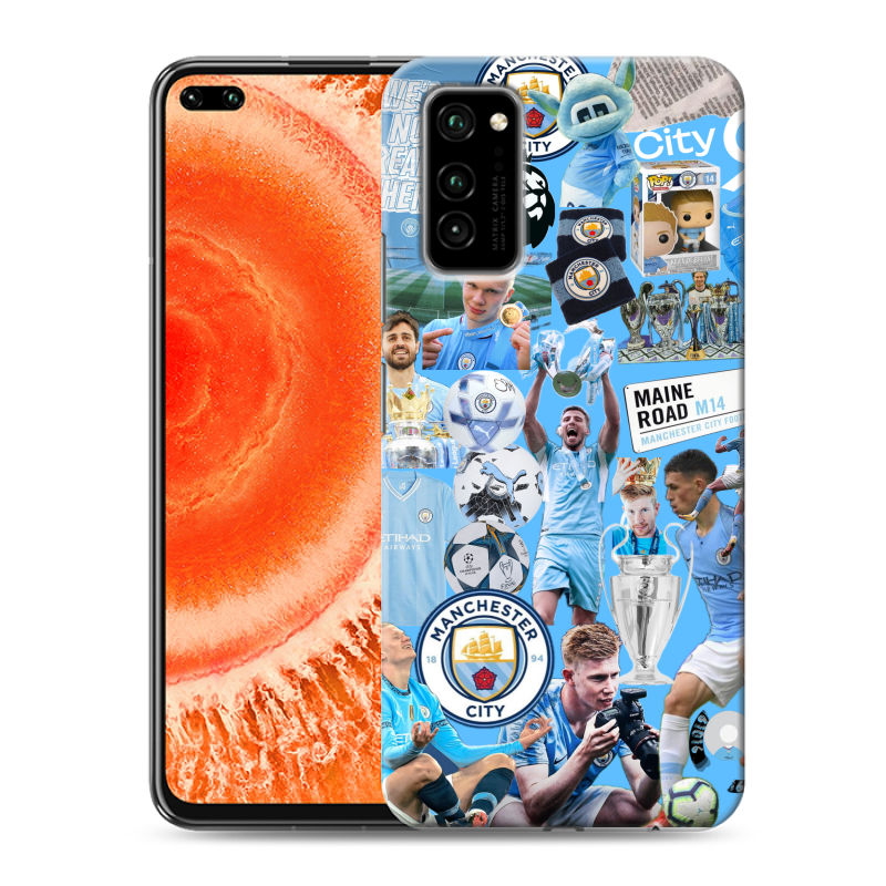 Пластиковый чехол на Huawei Honor View 30 Pro с принтом Man City Манчестер Сити Пластиковый чехол на Huawei Honor View 30 Pro с принтом Man City Манчестер Сити