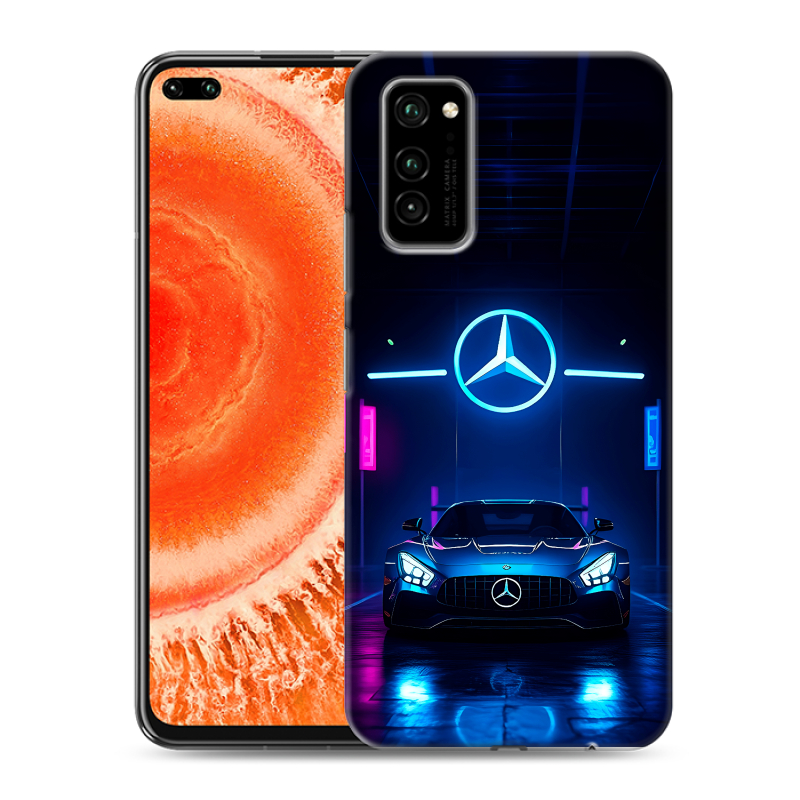 Силиконовый чехол на Huawei Honor View 30 Pro с принтом Mercedes Мерседес Силиконовый чехол на Huawei Honor View 30 Pro с принтом Mercedes Мерседес