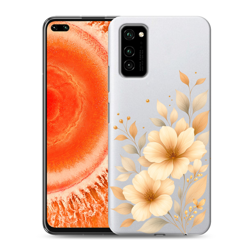 Силиконовый чехол на Huawei Honor View 30 Pro с принтом для девушки Силиконовый чехол на Huawei Honor View 30 Pro с принтом для девушки