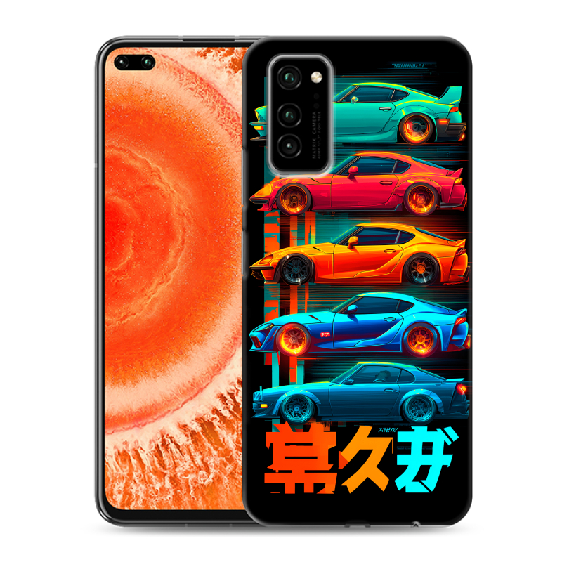 Пластиковый чехол на Huawei Honor View 30 Pro с принтом машины тачки Пластиковый чехол на Huawei Honor View 30 Pro с принтом машины тачки