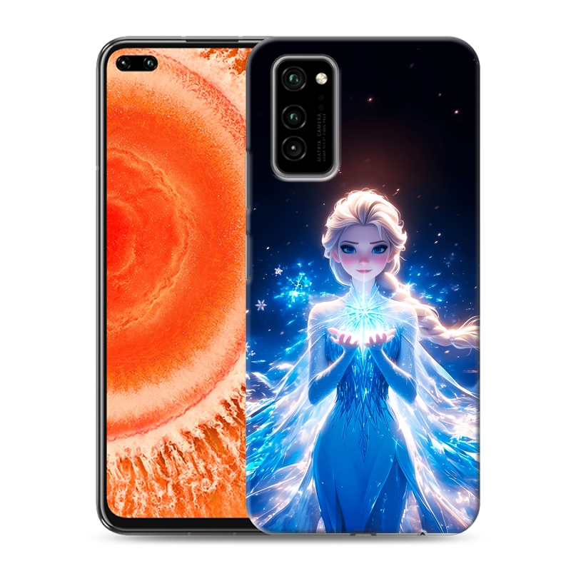 Силиконовый чехол на Huawei Honor View 30 Pro с принтом Холодное сердце Frozen Силиконовый чехол на Huawei Honor View 30 Pro с принтом Холодное сердце Frozen