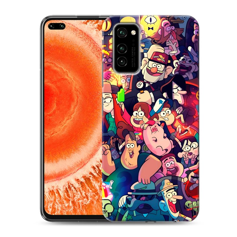 Силиконовый чехол на Huawei Honor View 30 Pro с принтом Gravity Falls Гравити Фолз Силиконовый чехол на Huawei Honor View 30 Pro с принтом Gravity Falls Гравити Фолз