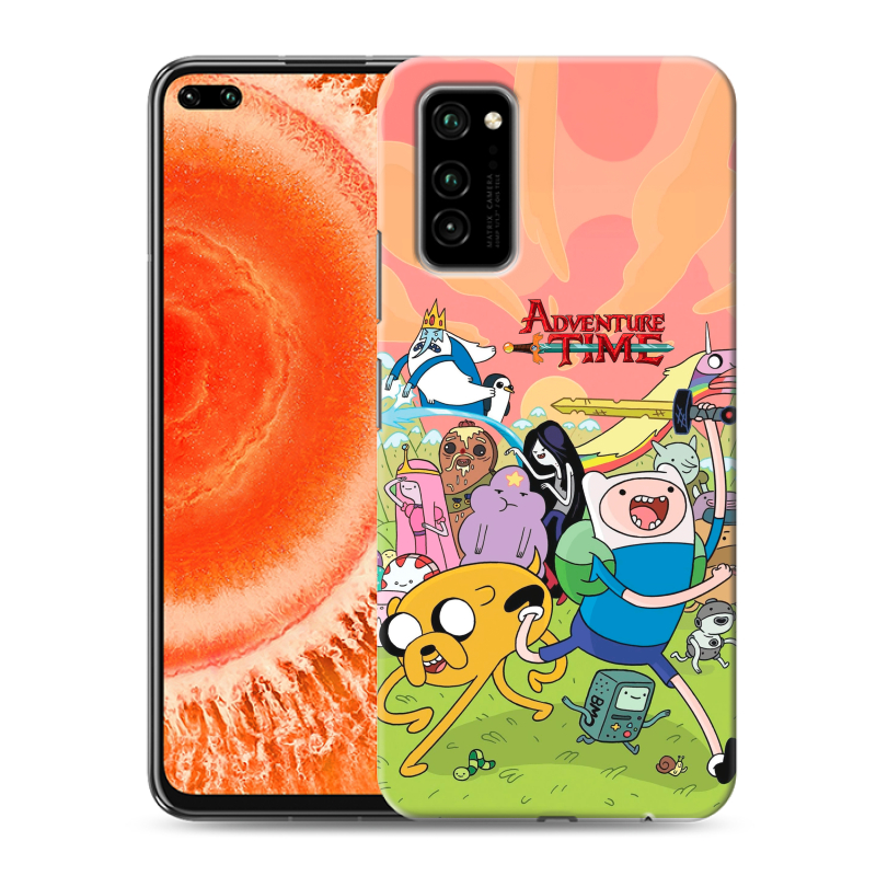 Силиконовый чехол на Huawei Honor View 30 Pro с принтом Adventure time Время приключений Силиконовый чехол на Huawei Honor View 30 Pro с принтом Adventure time Время приключений