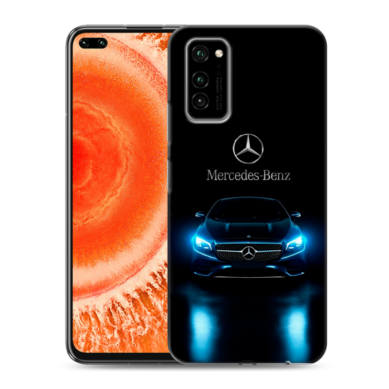 Пластиковый чехол на Huawei Honor View 30 Pro с принтом Mercedes Мерседес Пластиковый чехол на Huawei Honor View 30 Pro с принтом Mercedes Мерседес
