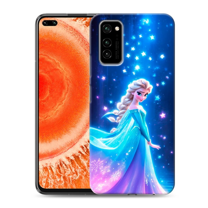Силиконовый чехол на Huawei Honor View 30 Pro с принтом Холодное сердце Frozen Силиконовый чехол на Huawei Honor View 30 Pro с принтом Холодное сердце Frozen