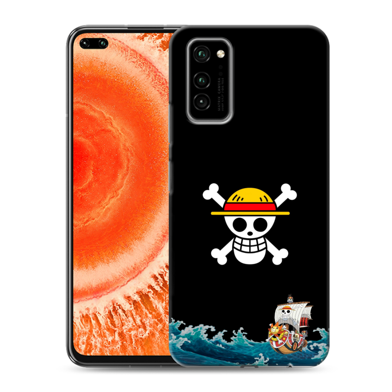 Силиконовый противоударный чехол на Huawei Honor View 30 Pro с принтом One Piece Ван Пис Силиконовый противоударный чехол на Huawei Honor View 30 Pro с принтом One Piece Ван Пис