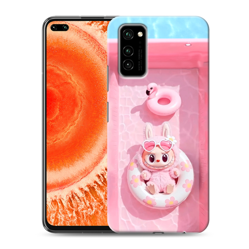 Силиконовый противоударный чехол на Huawei Honor View 30 Pro с принтом Labubu Лабубу Силиконовый противоударный чехол на Huawei Honor View 30 Pro с принтом Labubu Лабубу