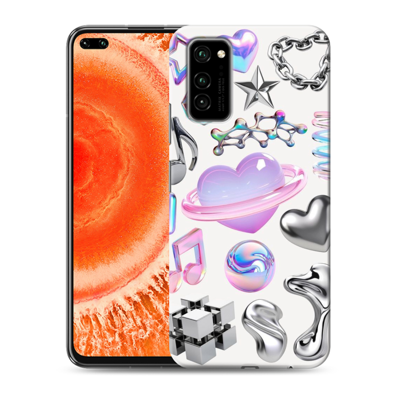 Пластиковый чехол на Huawei Honor View 30 Pro с принтом Y2K Пластиковый чехол на Huawei Honor View 30 Pro с принтом Y2K