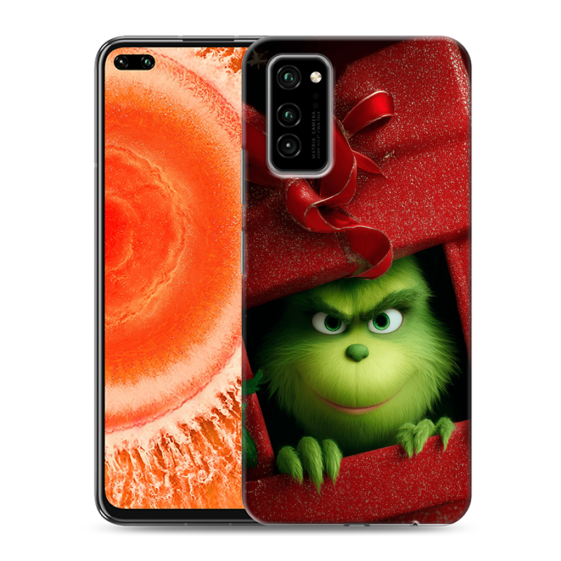 Силиконовый чехол на Huawei Honor View 30 Pro с принтом Новый год Силиконовый чехол на Huawei Honor View 30 Pro с принтом Новый год
